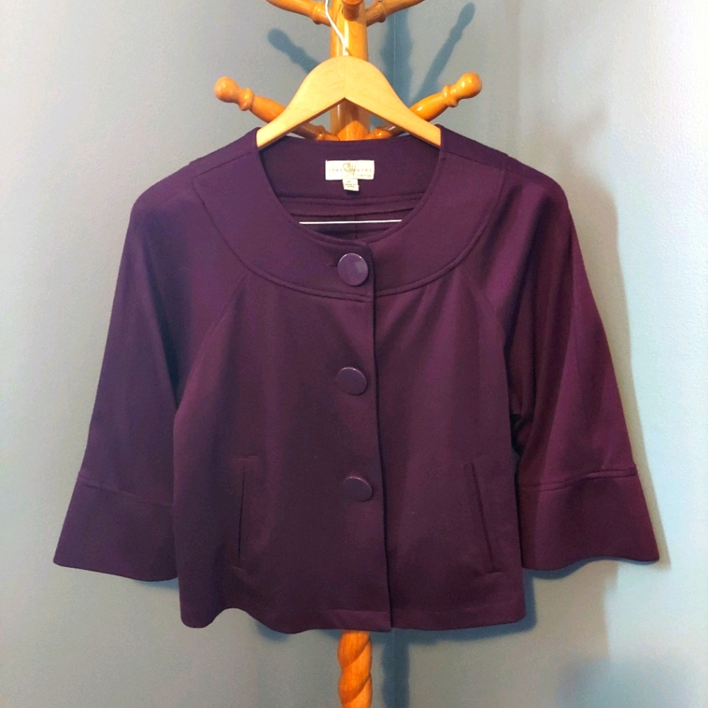 Studio Works Plum Purple Cardigan
